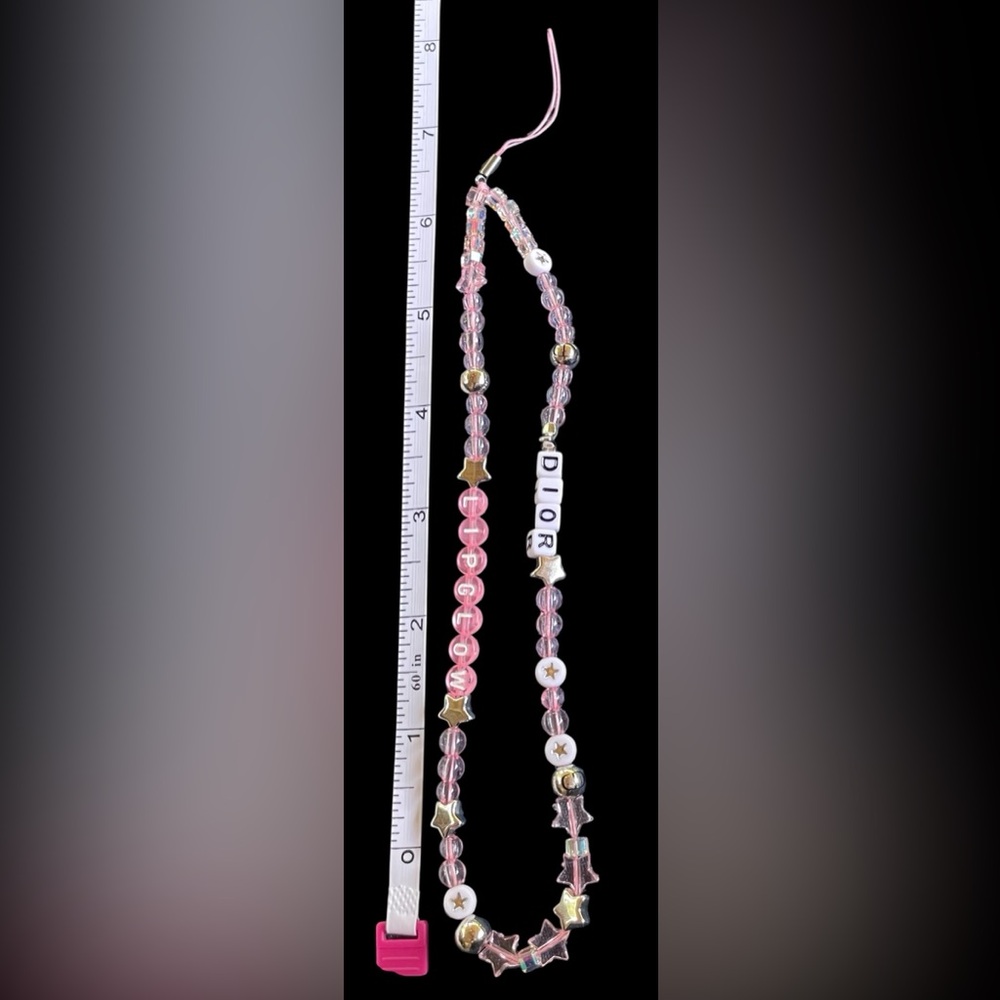 NEW in Box Dior VIP Pink and White Beaded Necklace - Picture 3 of 5